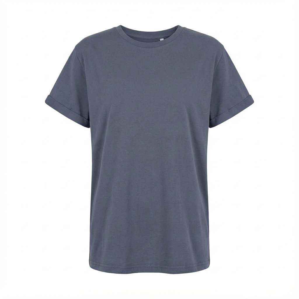 OVERSIZED T-SHIRT WITH A SOFT WASHED GRAY EFFECT - MORAINE packshot