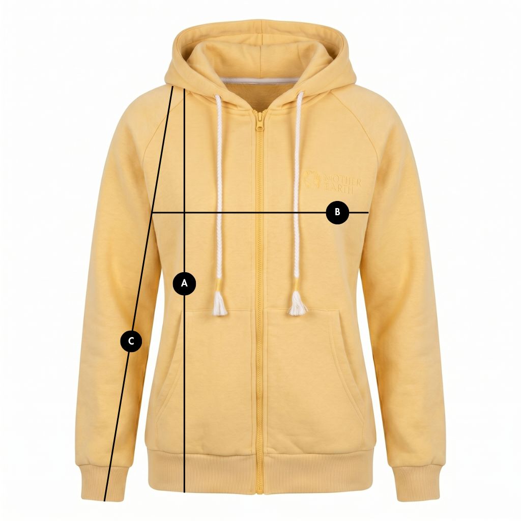 YELLOW HOODED ZIP-UP SWEATSHIRT - ZANZIBAR packshot
