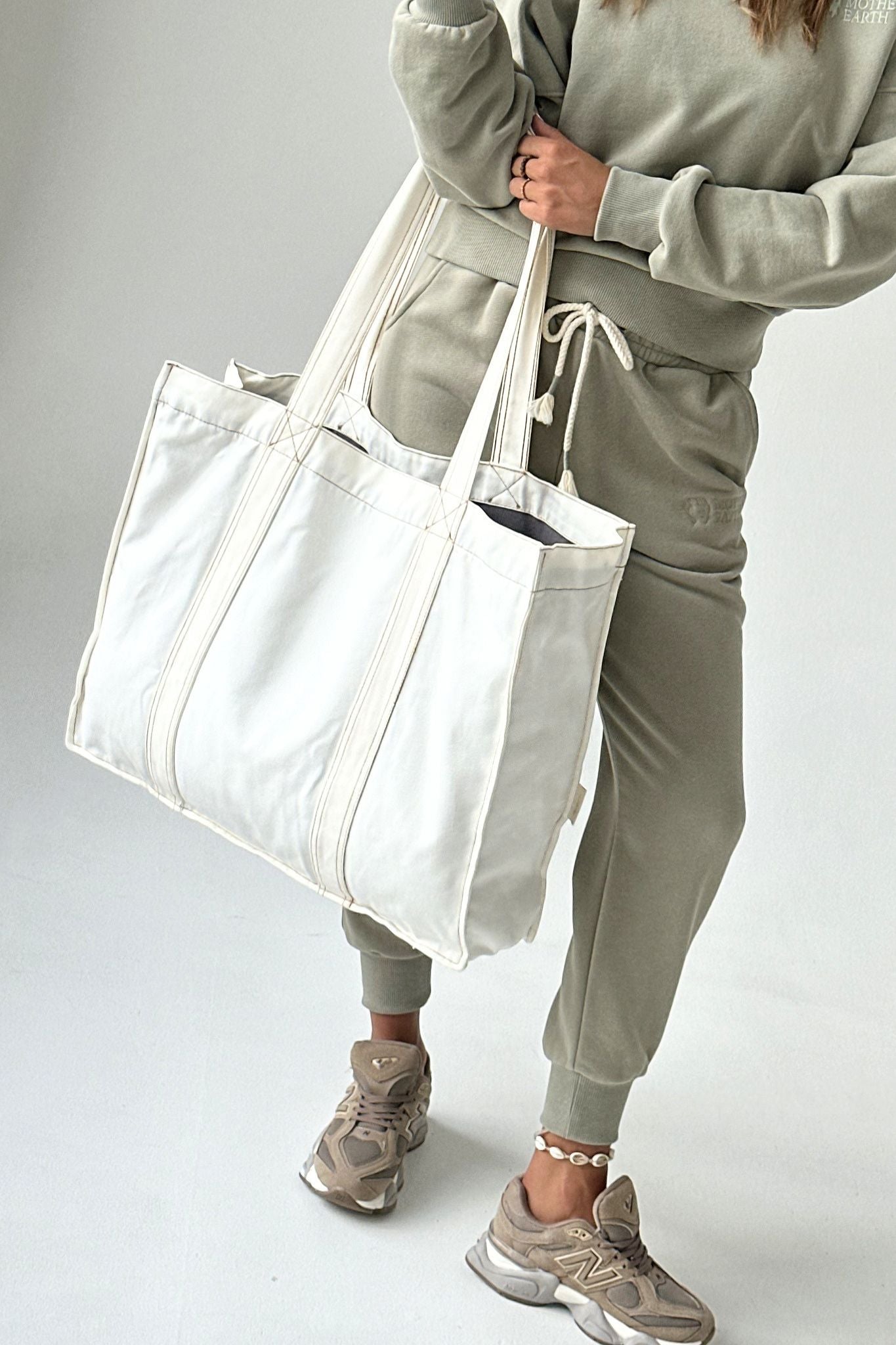 NAVY BLUE SHOPPER BAG - LIDO