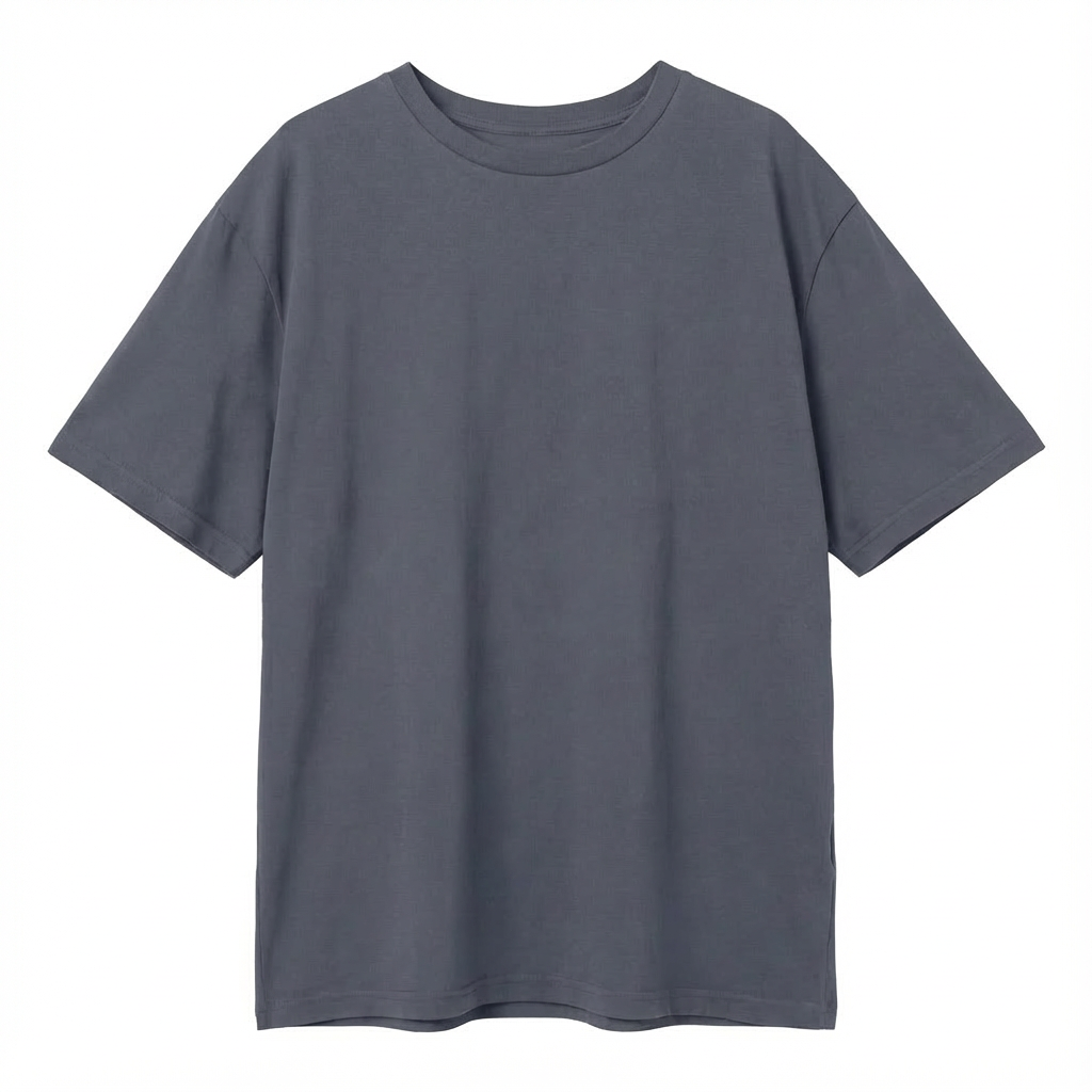 OVERSIZED T-SHIRT WITH A DELICATE WASHED GRAY EFFECT - OYSTER packshot