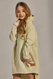 OVERSIZE SWEATSHIRT LIGHT BEIGE LIME - BELCHERA