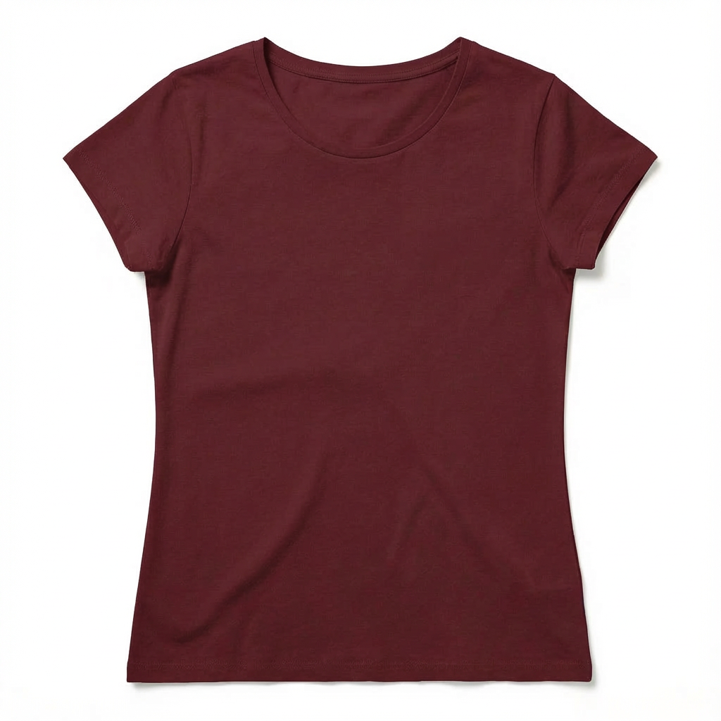 WOMEN'S BURGUNDY T-SHIRT - PETIT packshot