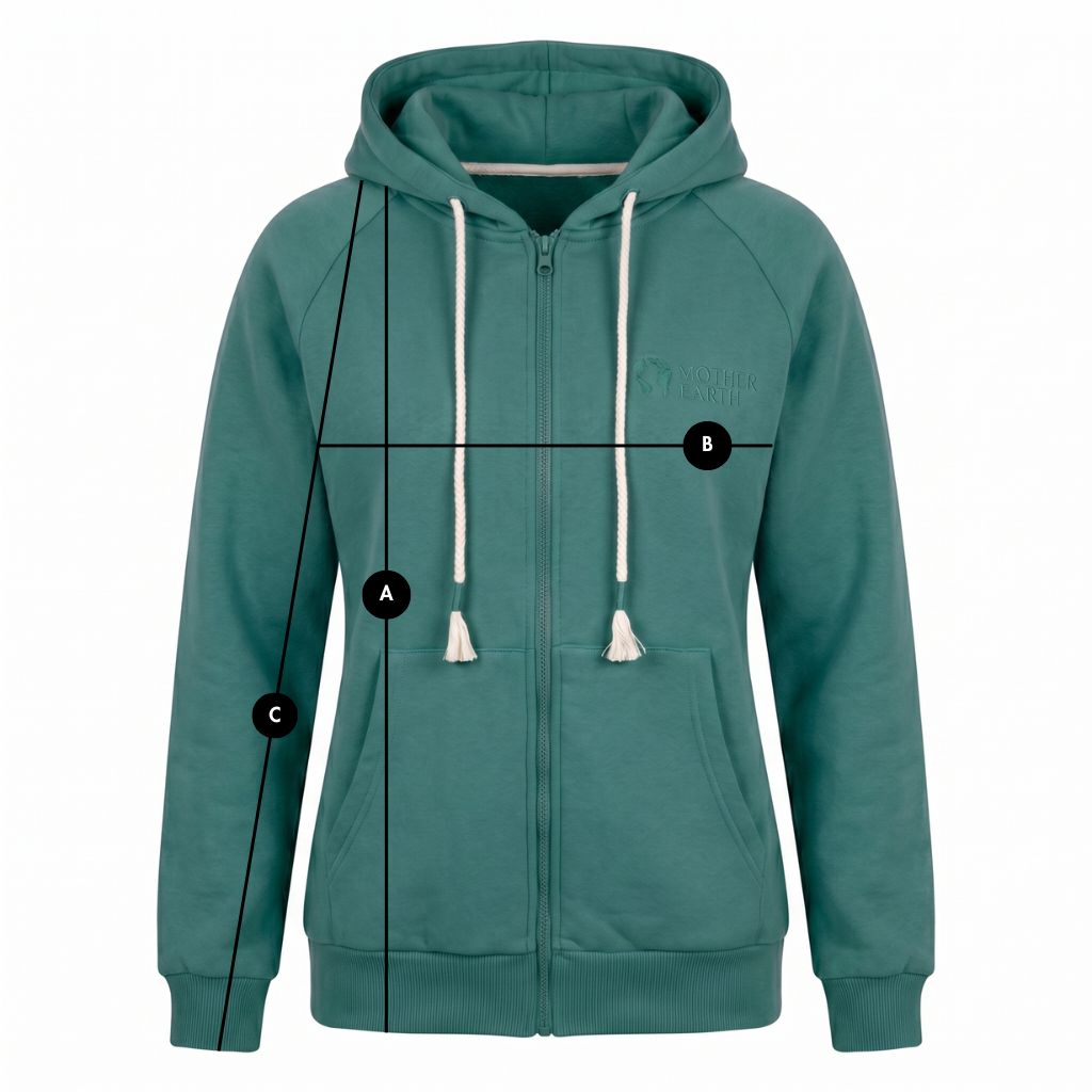 ZIPPER HOODED SWEATSHIRT GREEN - ZANZIBAR packshot