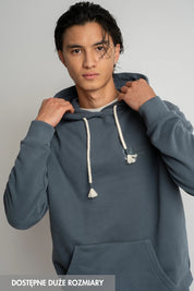 MĘSKA BLUZA Z KAPTUREM 2nd DROP GRAFITOWA - ASTON