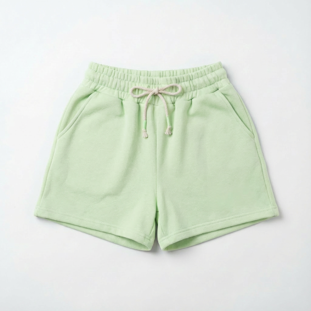 LIGHT GREEN TRACKSUIT SHORTS - LA GOMERA packshot