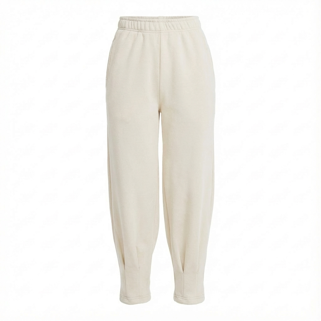 SPODNIE DRESOWE ZE ZWĘŻANYMI NOGAWKAMI W KOLORZE JASNOSZAREGO MELANŻU- ANACAPA packshot