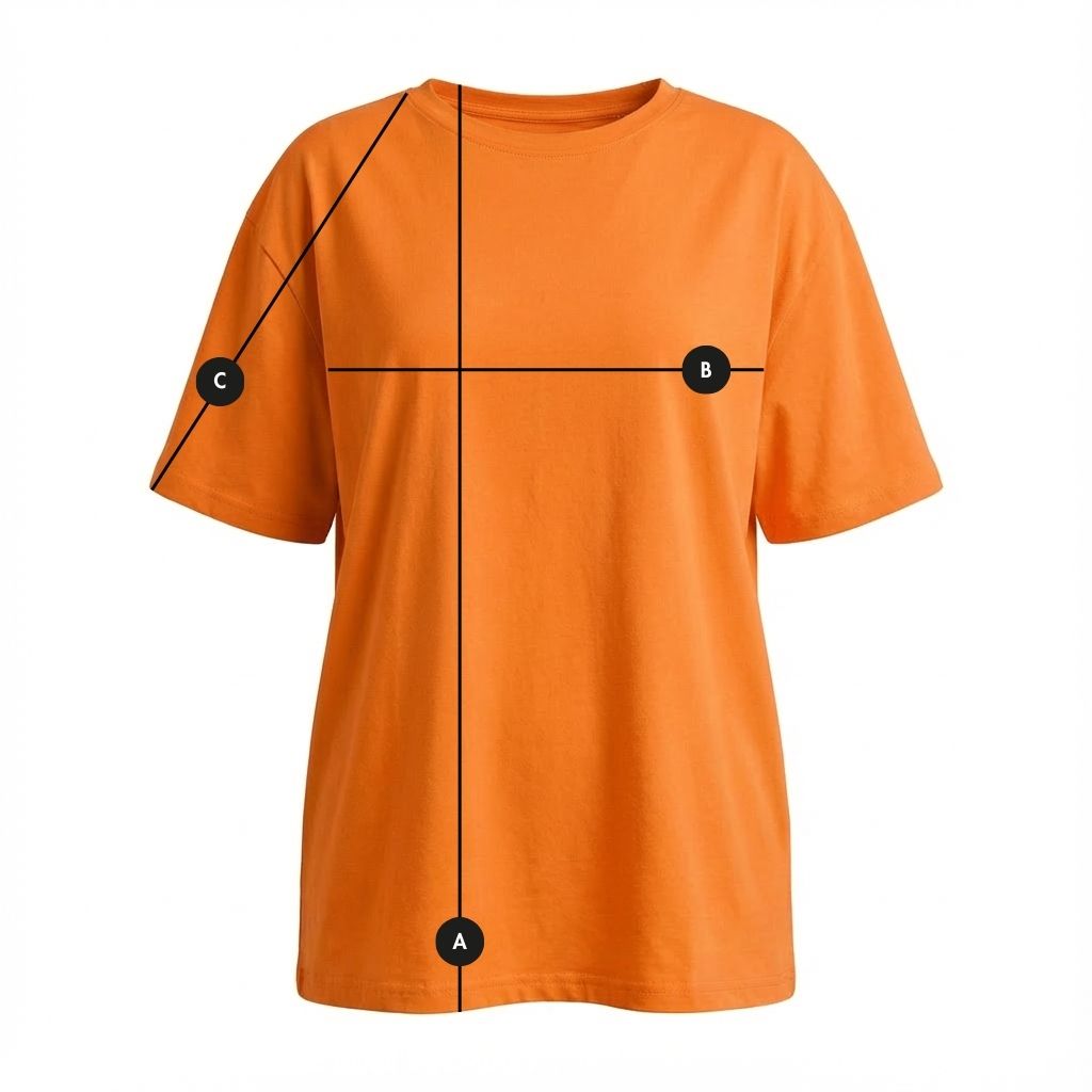 OVERSIZED ORANGE T-SHIRT - HURON packshot
