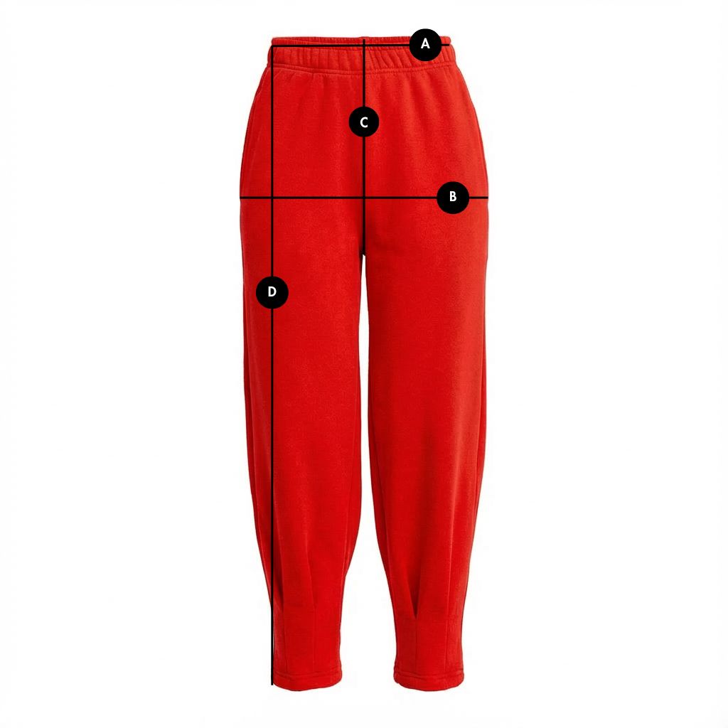 SPODNIE DRESOWE ZE ZWĘŻANYMI NOGAWKAMI CZERWONE - ANACAPA packshot