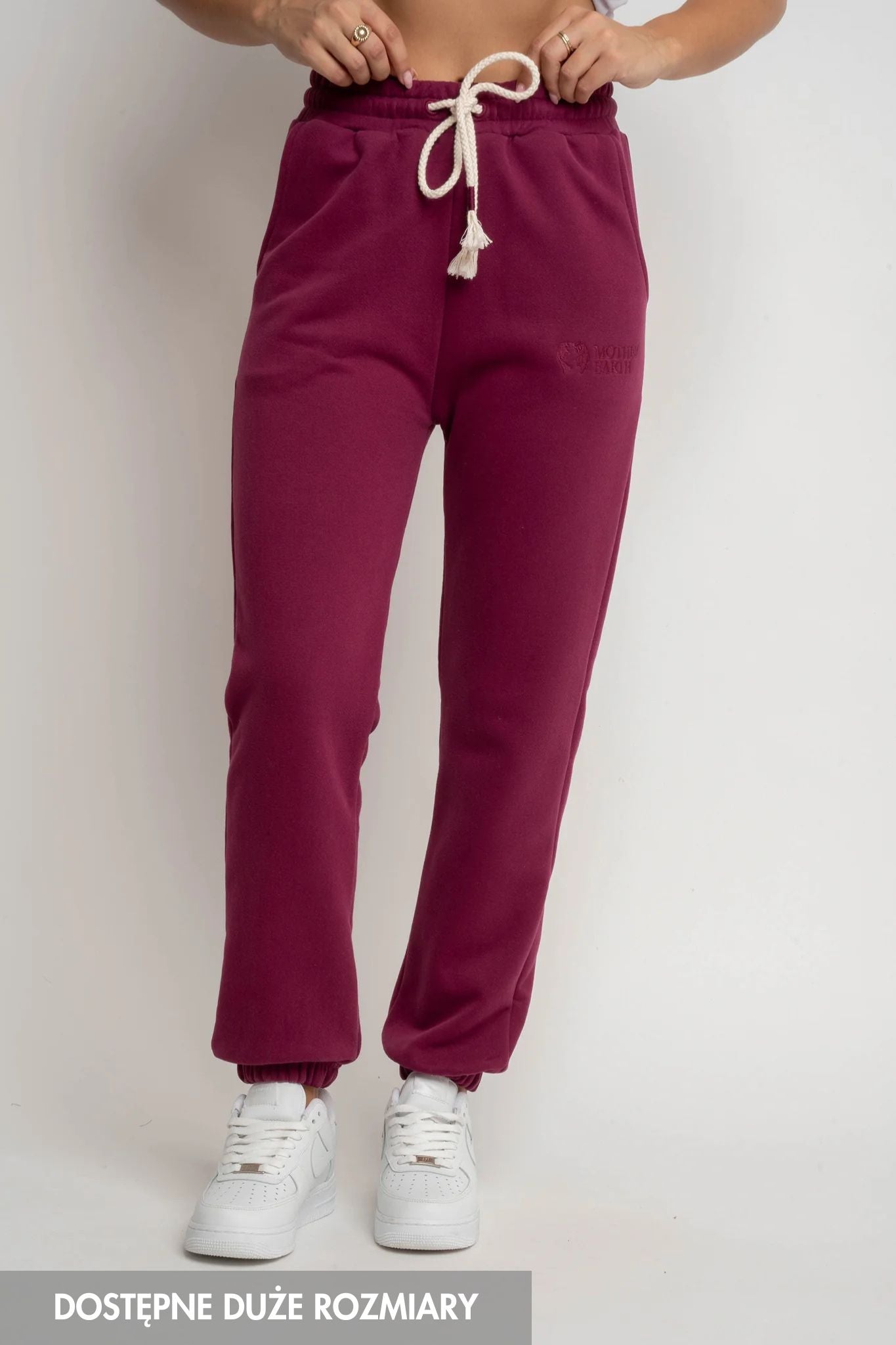BURGUNDY REGULAR FIT SWEATPANTS - MILOS