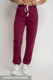 BURGUNDY REGULAR FIT SWEATPANTS - MILOS