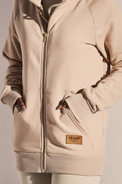 SAND HOODED SWEATSHIRT - SOKATRA