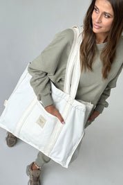 NAVY BLUE SHOPPER BAG - LIDO