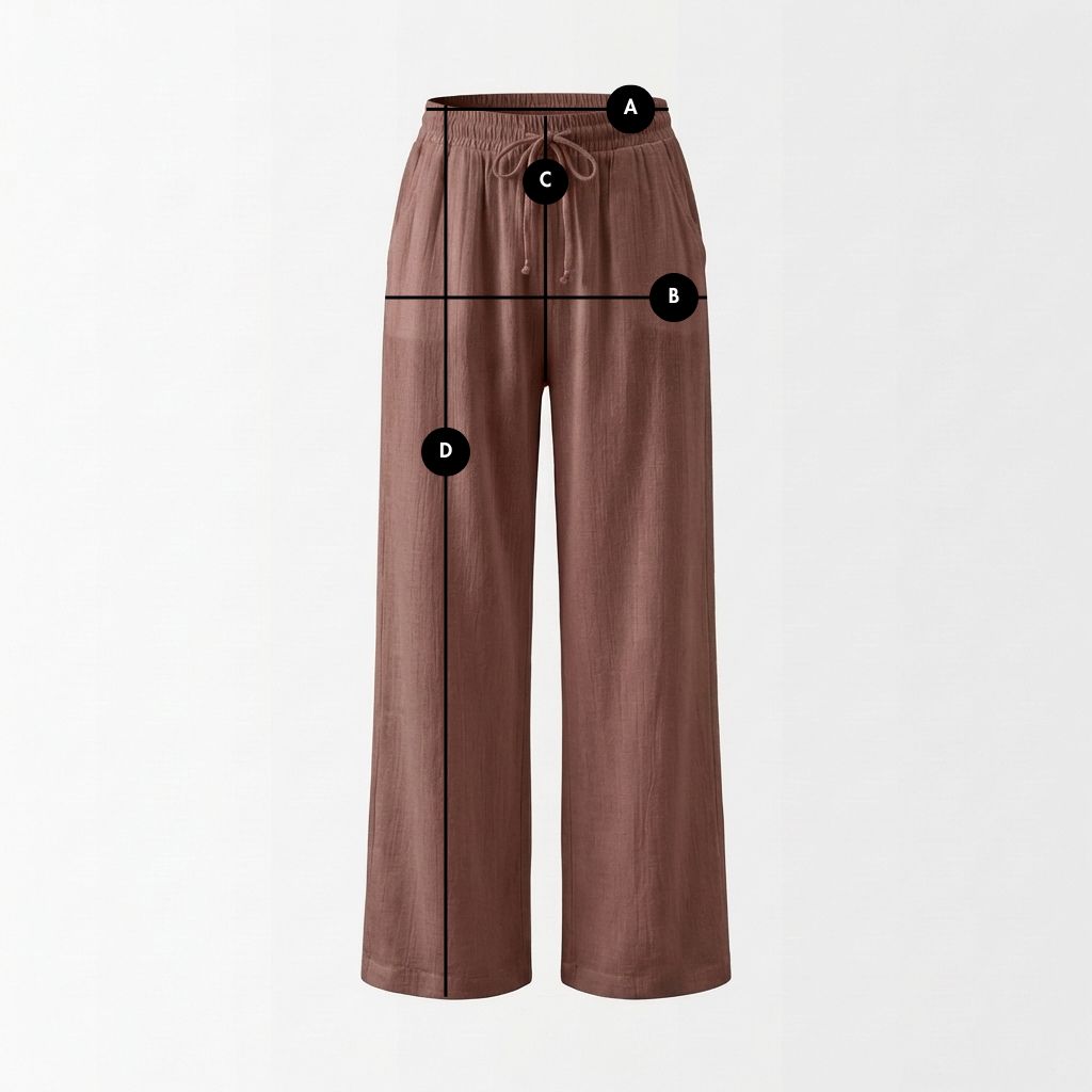 SPODNIE Z MUŚLINU BRĄZOWE - DANAE packshot