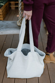 TORBA TYPU SHOPPER  BAG ECRU- FLUFFY BAG