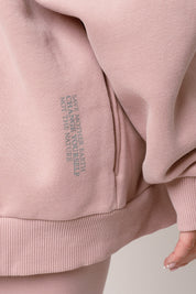 BLUZA Z KAPTUREM ROZPINANA 2nd DROP JASNORÓŻOWA - NIKO