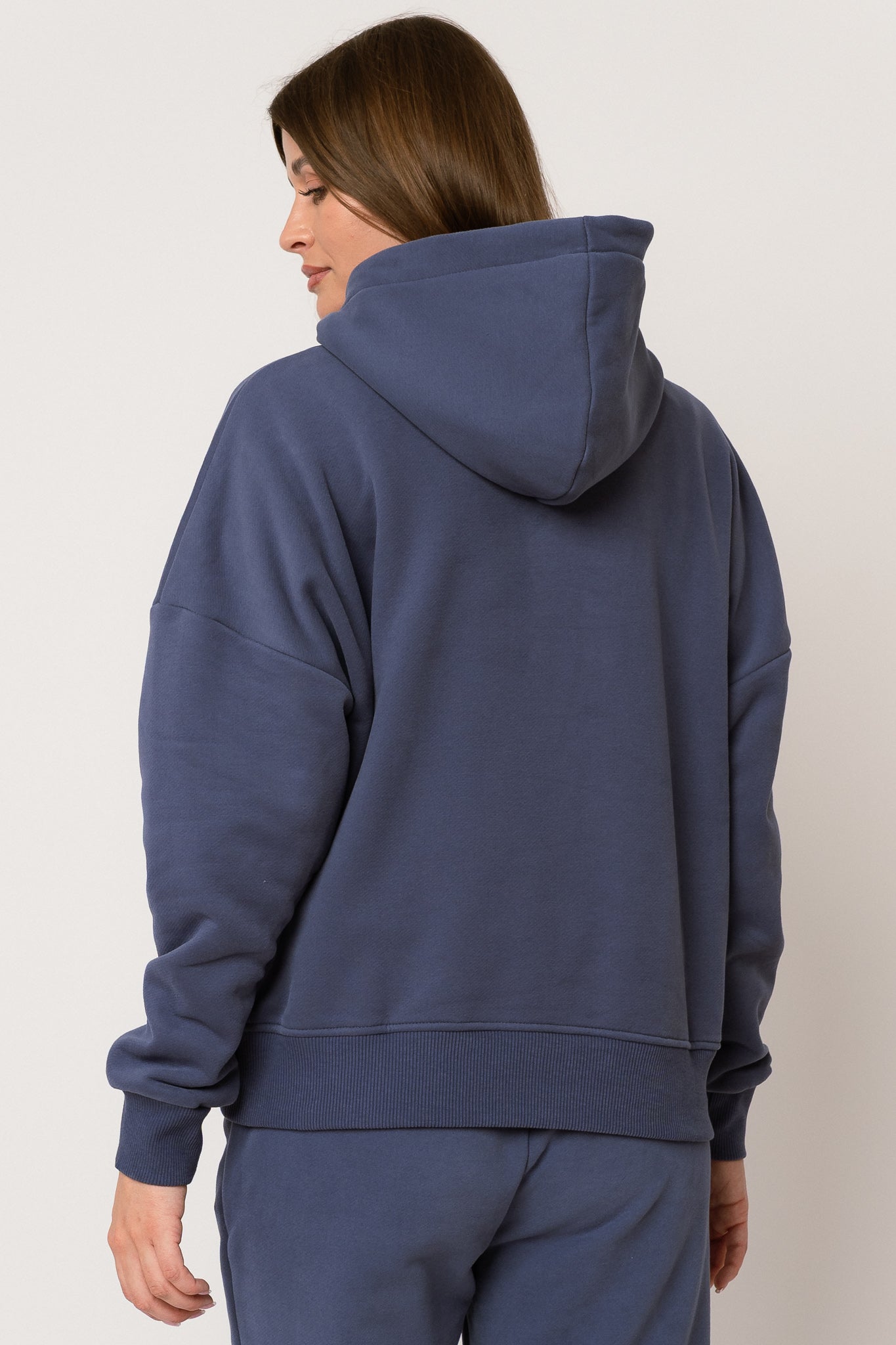 BLUZA Z KAPTUREM GRANATOWA - MURIA