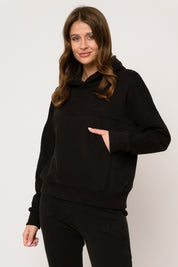 BLUZA Z KAPTUREM CZARNA - MURIA