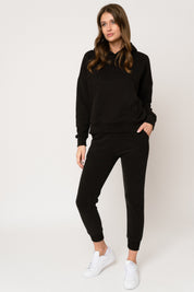 BLUZA Z KAPTUREM CZARNA - MURIA