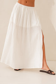 ECRU MUSLIN SKIRT - SIMI