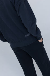 REGULAR FIT NAVY BLUE SWEATSHIRT - ARMINA