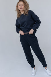 REGULAR FIT NAVY BLUE SWEATSHIRT - ARMINA