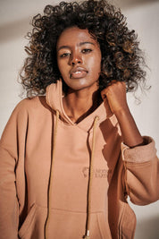 HOODED SWEATSHIRT WITH SIDE SLOTS 1st drop BROWN - BENETTA