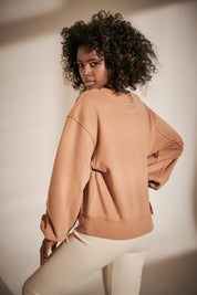 BROWN CREWNECK SWEATSHIRT - COMINO