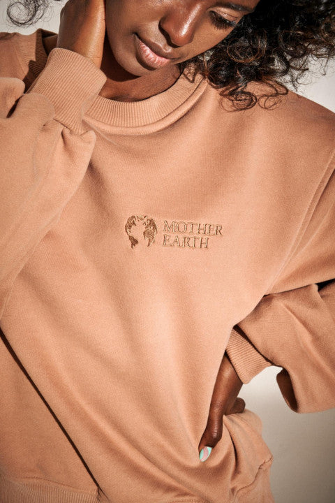 BROWN CREWNECK SWEATSHIRT - COMINO