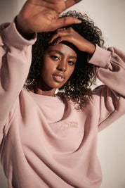 OVERSIZE LIGHT PINK SWEATSHIRT - COMINO