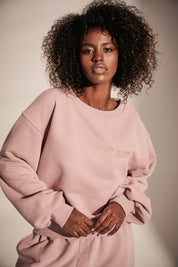 BLUZA OVERSIZE JASNORÓŻOWA - COMINO