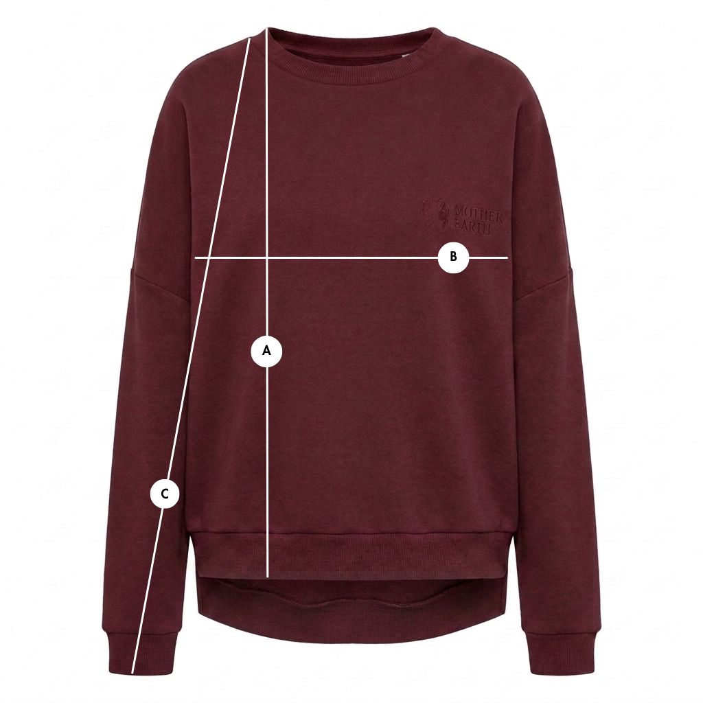 REGULAR FIT SWEATSHIRT WITH LONGER BACK BURGUNDY - COOK packshot