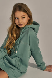 LONG TURQUOISE SWEATSHIRT - CORNWALIA
