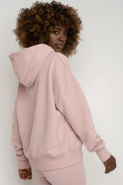 BLUZA Z KAPTUREM 2nd DROP JASNORÓŻOWA - MURIA