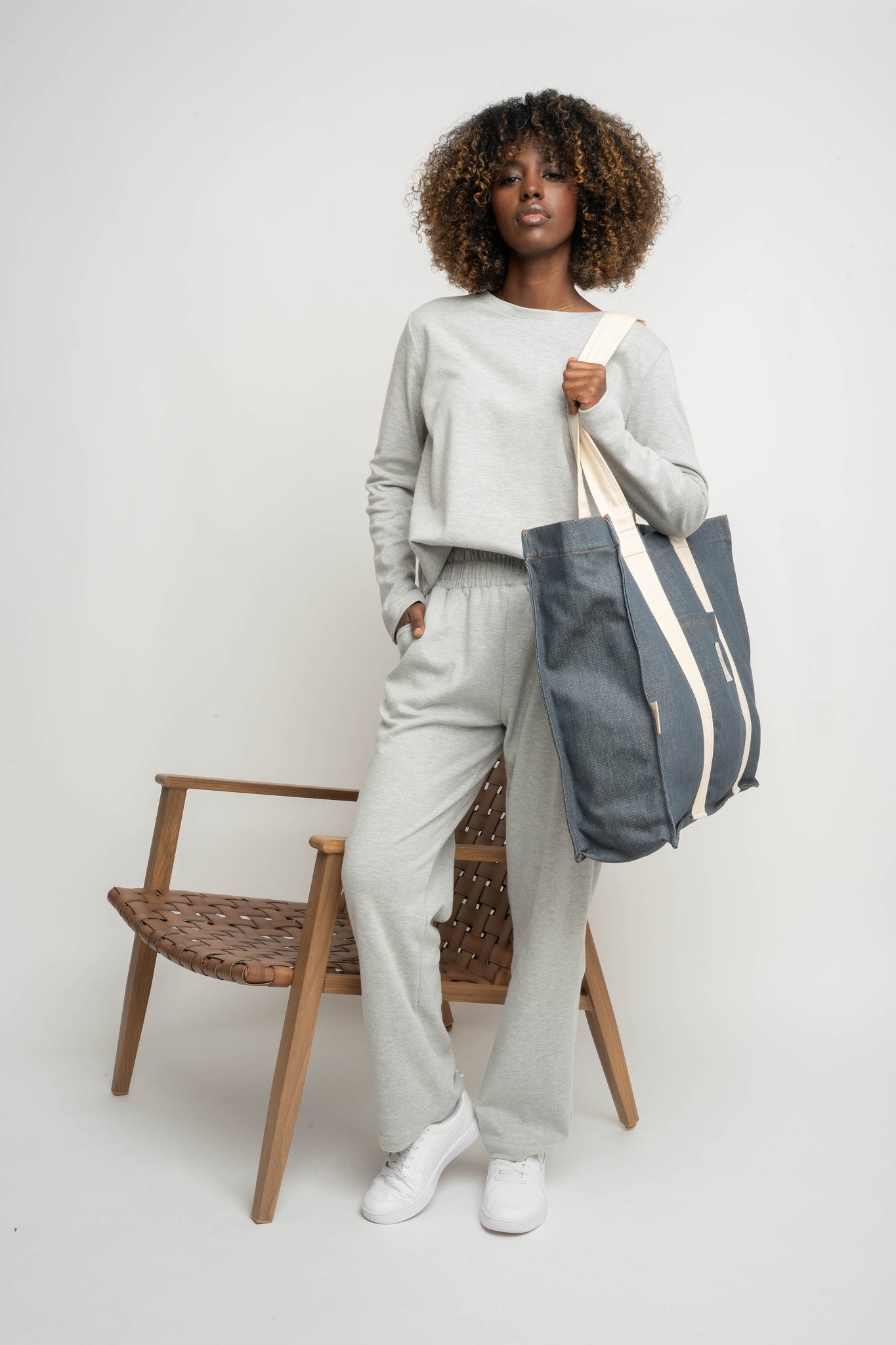 GRAPHITE SHOPPER BAG - LIDO