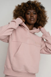 BLUZA Z KAPTUREM 2nd DROP JASNORÓŻOWA - MURIA