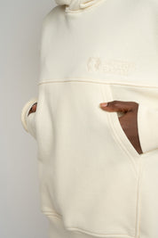 BLUZA Z KAPTUREM ECRU - MURIA