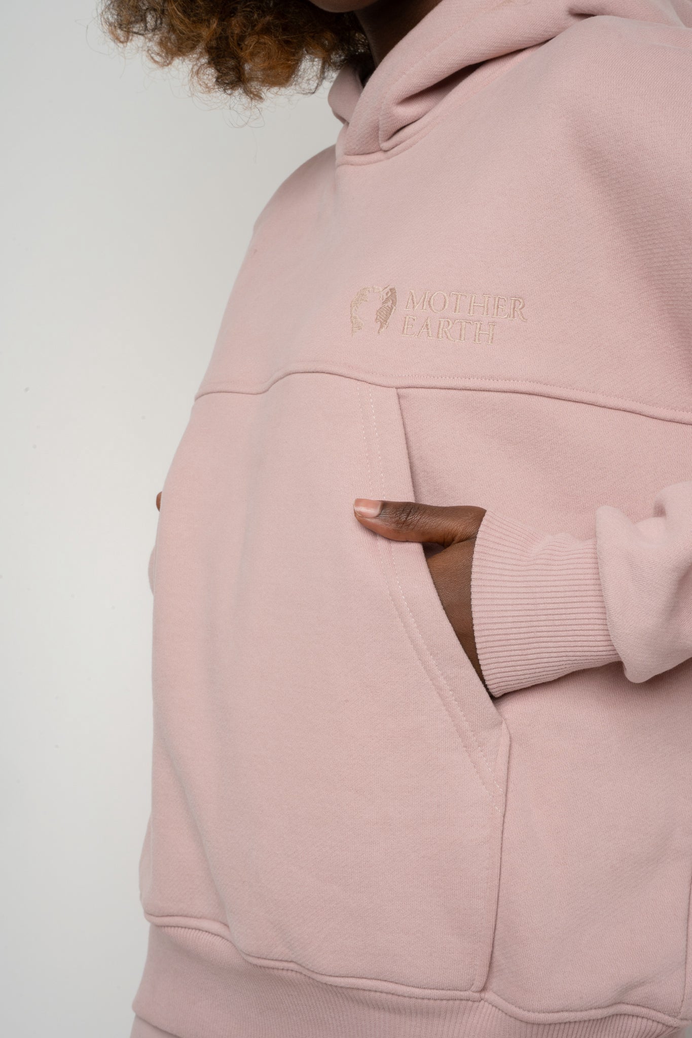 BLUZA Z KAPTUREM 2nd DROP JASNORÓŻOWA - MURIA