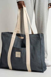 GRAPHITE SHOPPER BAG - LIDO