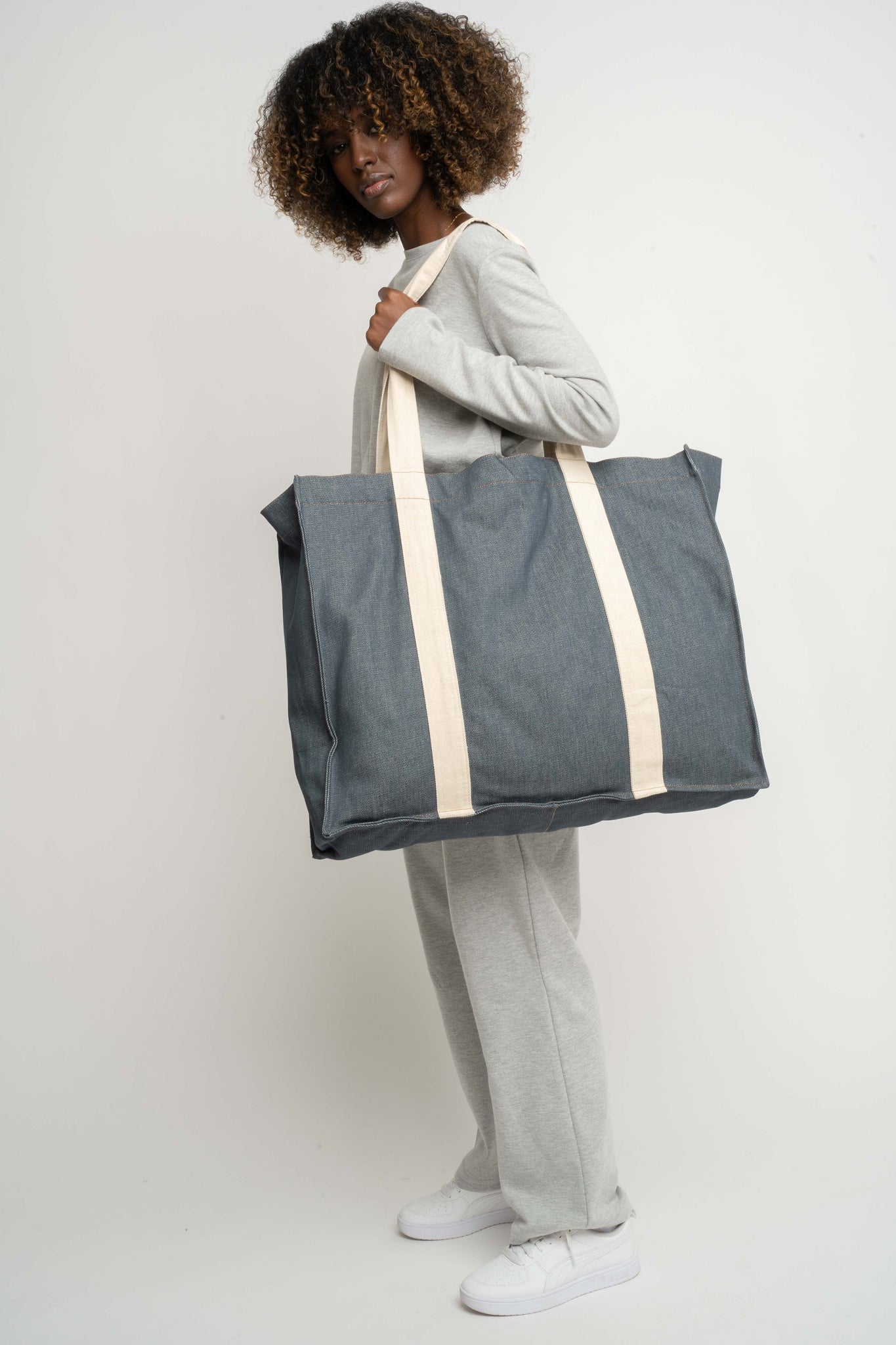 GRAPHITE SHOPPER BAG - LIDO