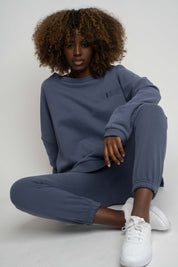 BLUZA O KROJU REGULAR FIT Z DŁUŻSZYM TYŁEM 2nd DROP GRANATOWA - COOK