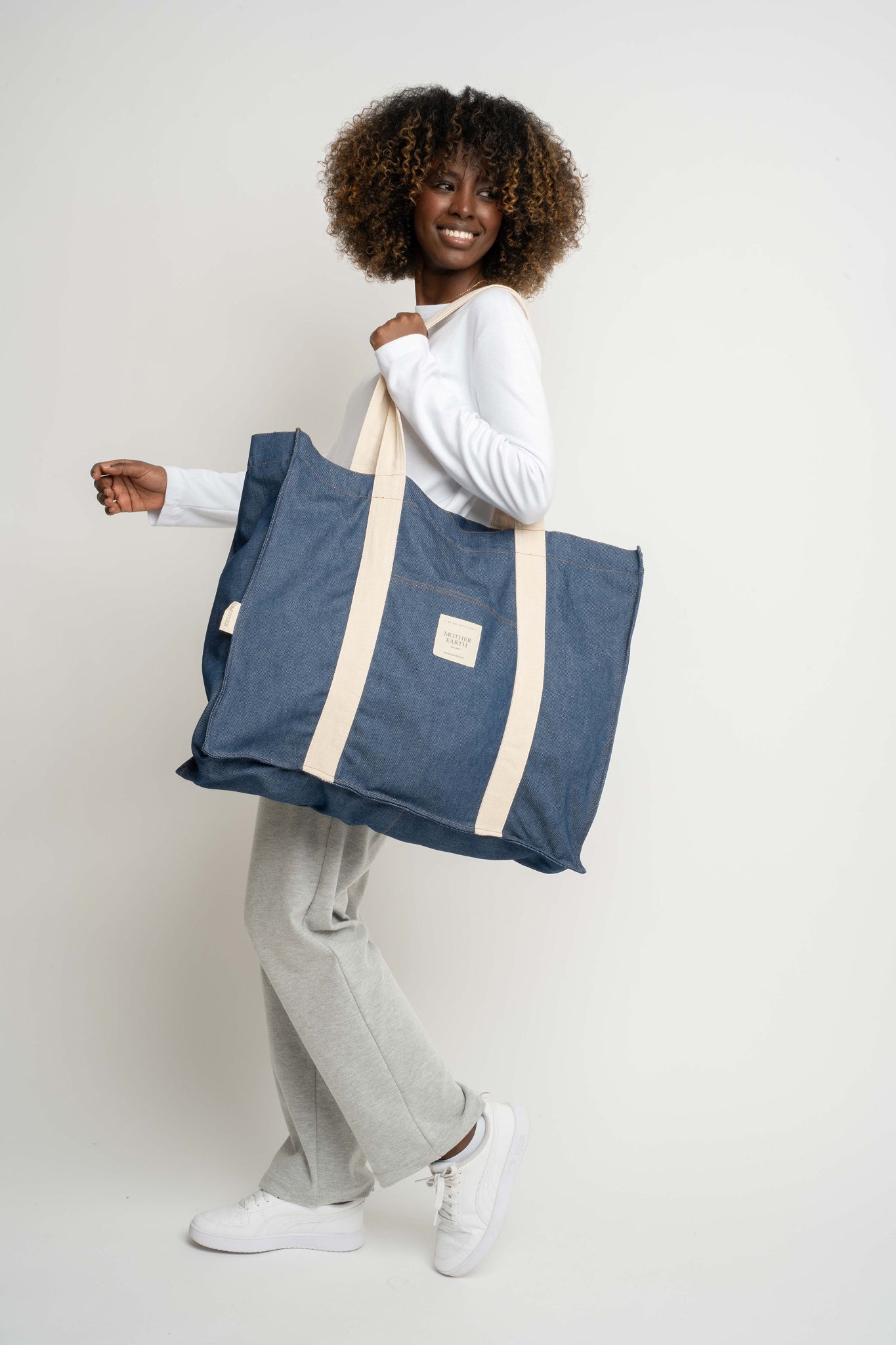 BLUE SHOPPER BAG - LIDO