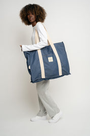 BLUE SHOPPER BAG - LIDO