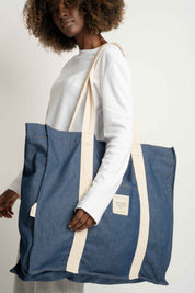 BLUE SHOPPER BAG - LIDO