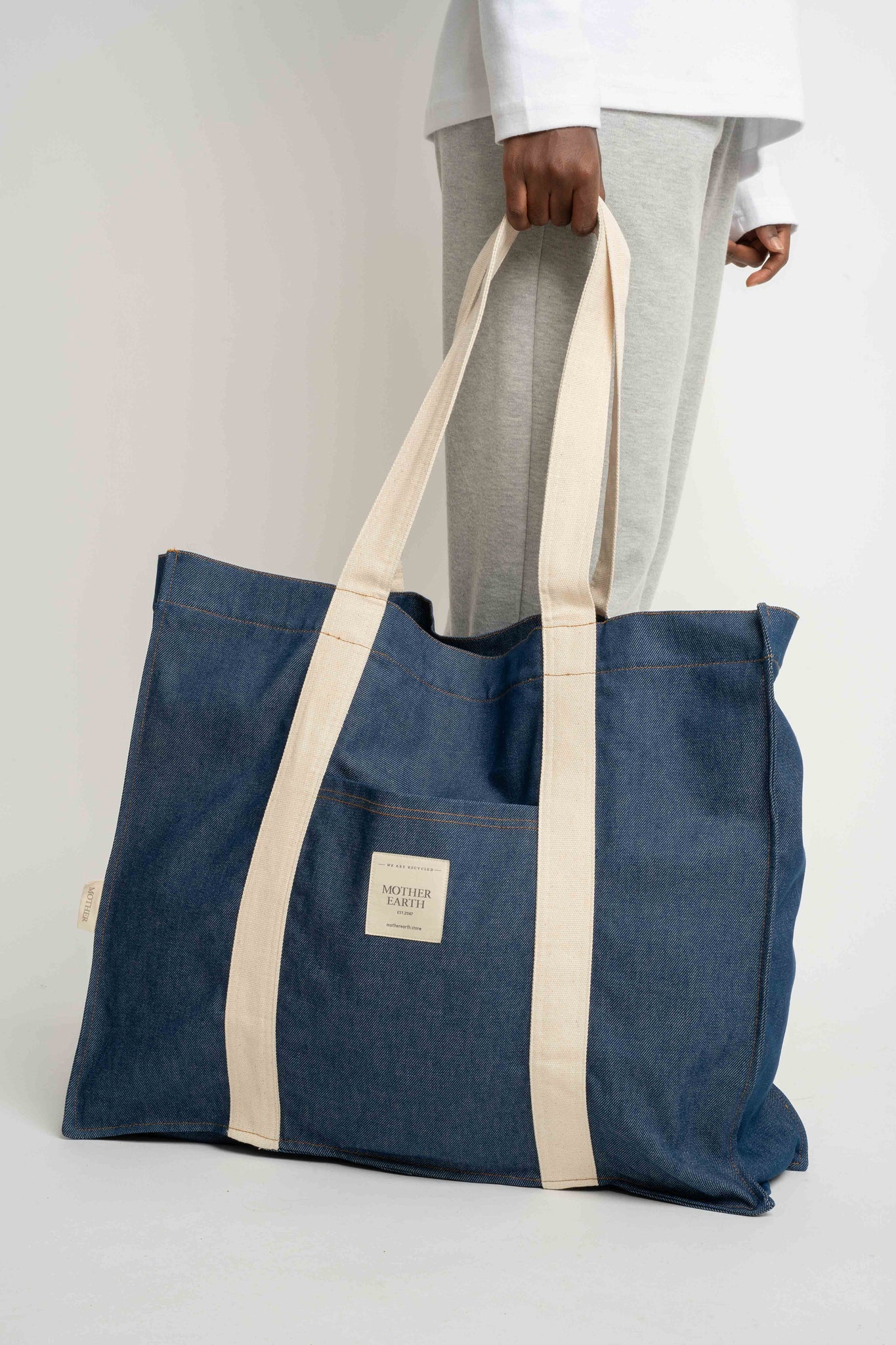 BLUE SHOPPER BAG - LIDO