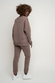 BLUZA O KROJU REGULAR FIT Z DŁUŻSZYM TYŁEM CAPPUCCINO- COOK