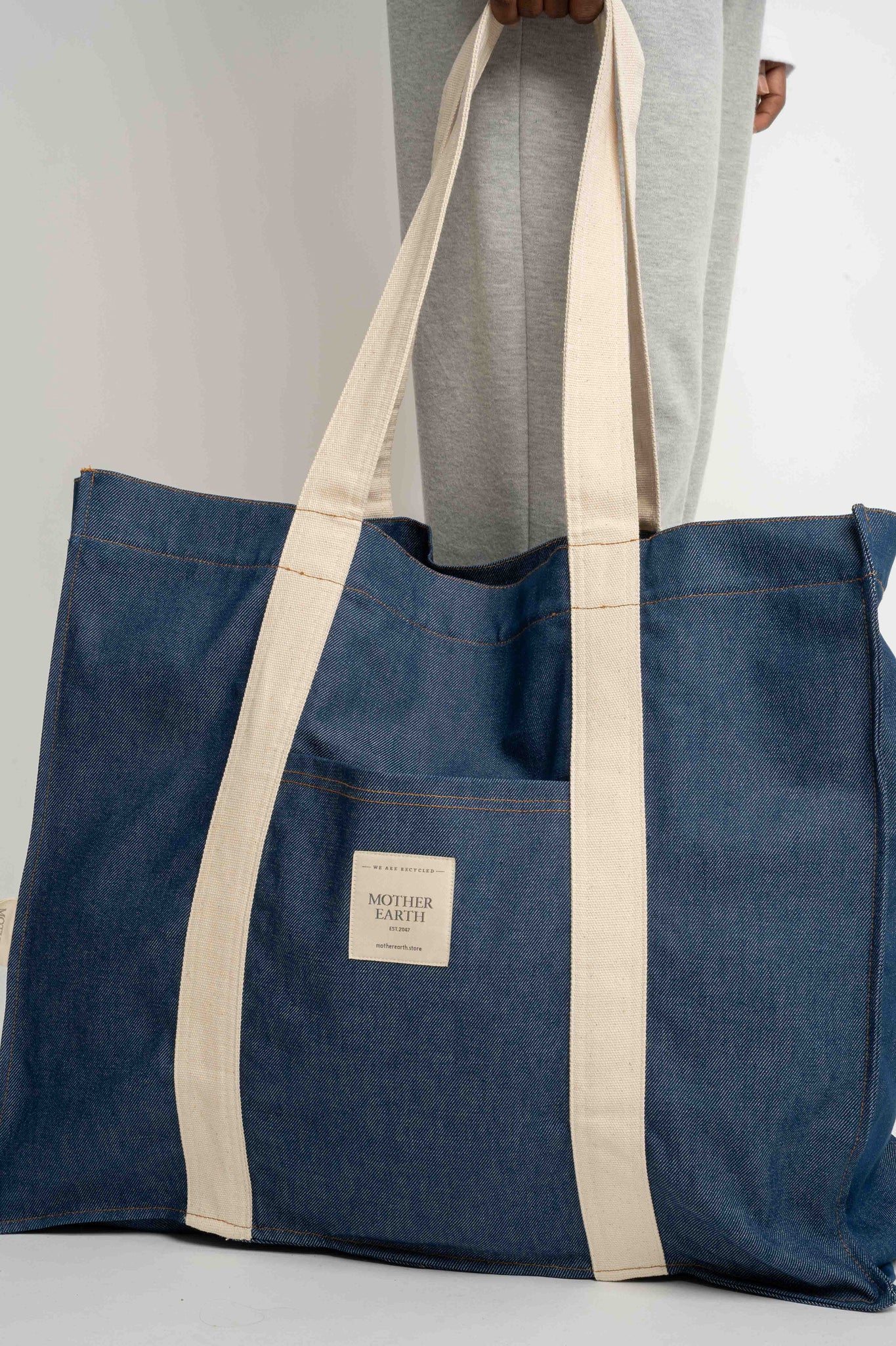 BLUE SHOPPER BAG - LIDO