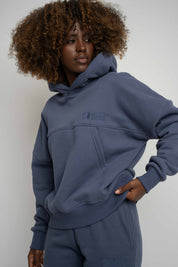 BLUZA Z KAPTUREM 2nd DROP GRANATOWA - MURIA