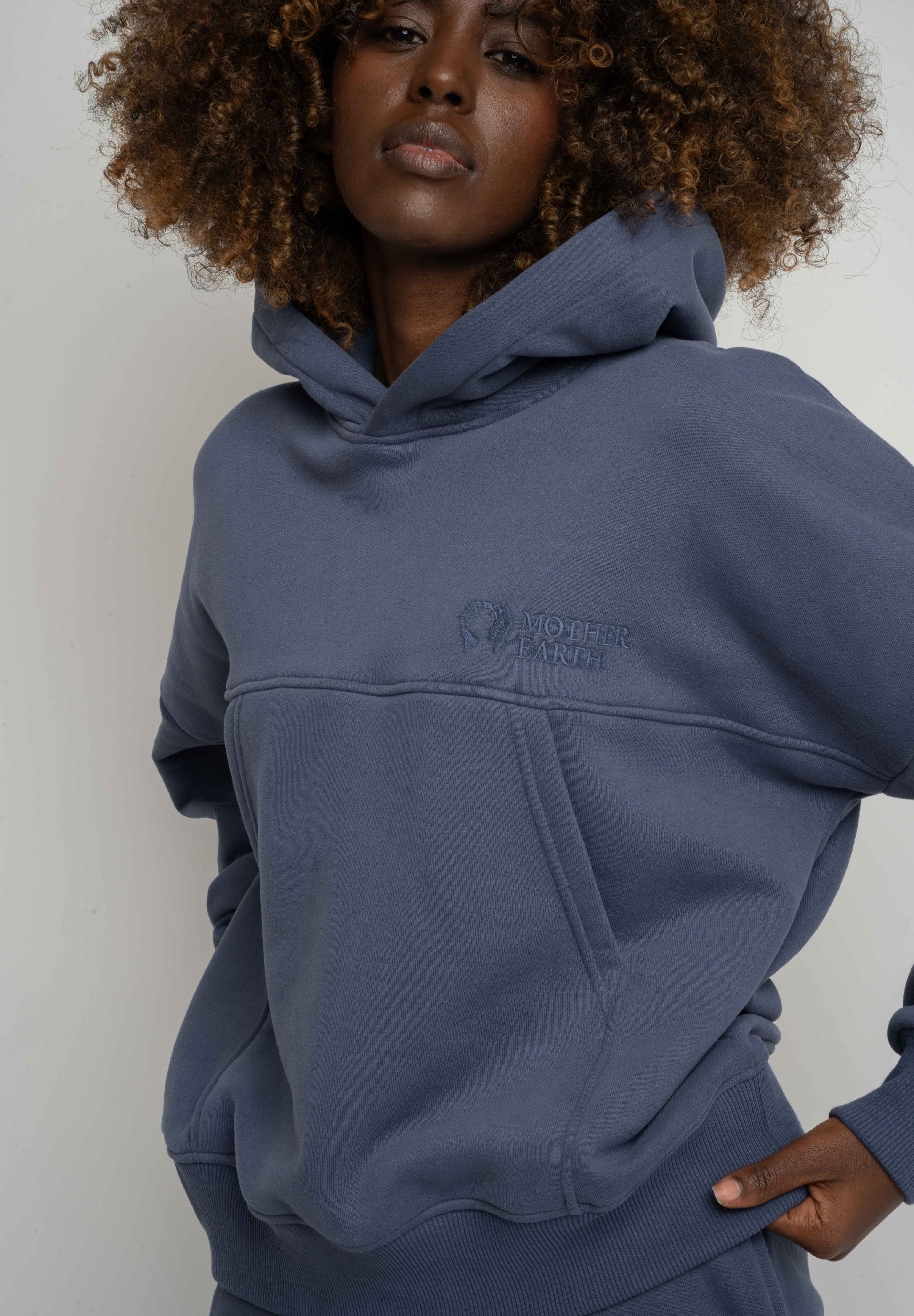 BLUZA Z KAPTUREM 2nd DROP GRANATOWA - MURIA