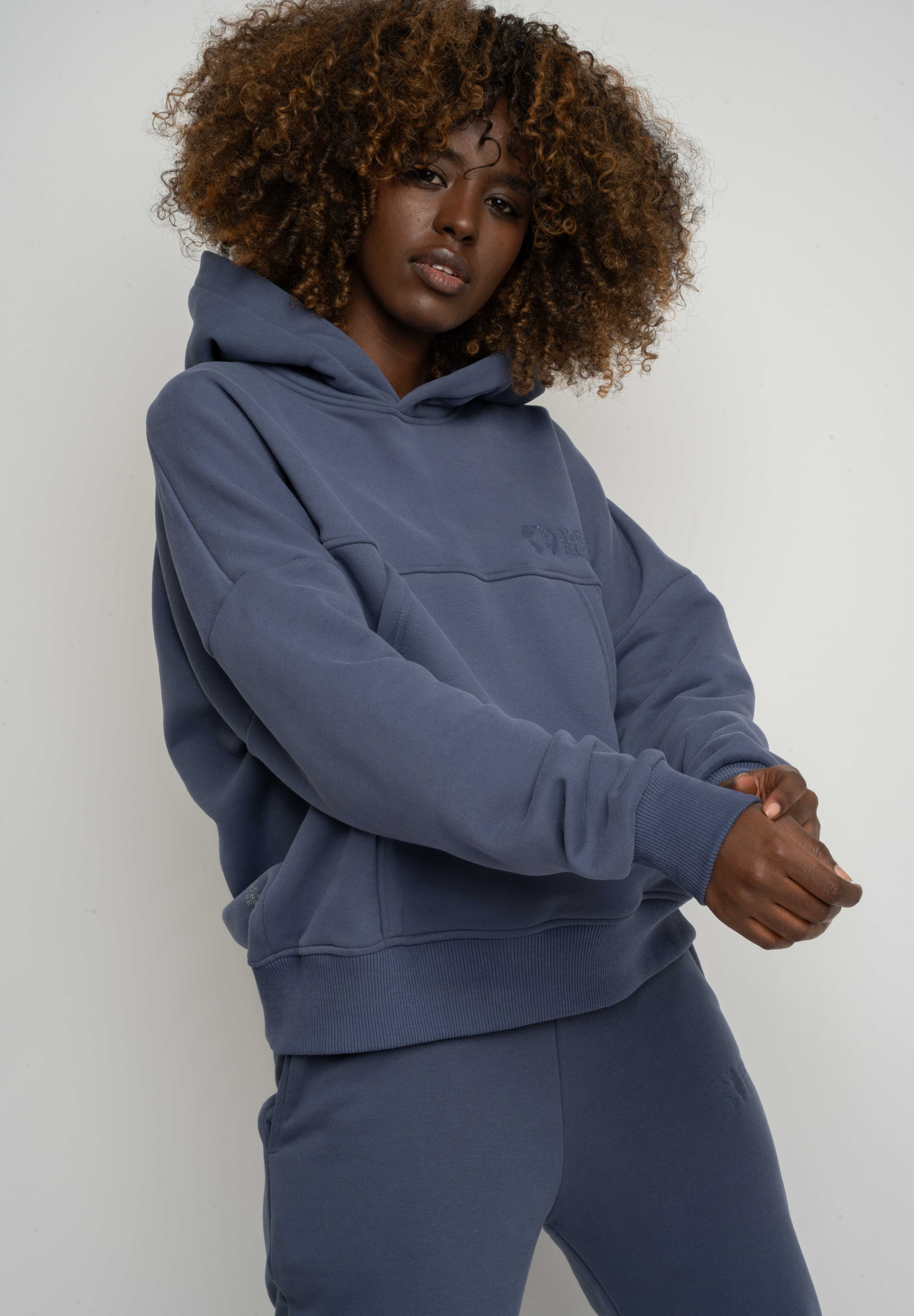 BLUZA Z KAPTUREM 2nd DROP GRANATOWA - MURIA