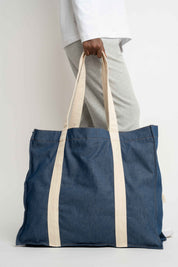 BLUE SHOPPER BAG - LIDO